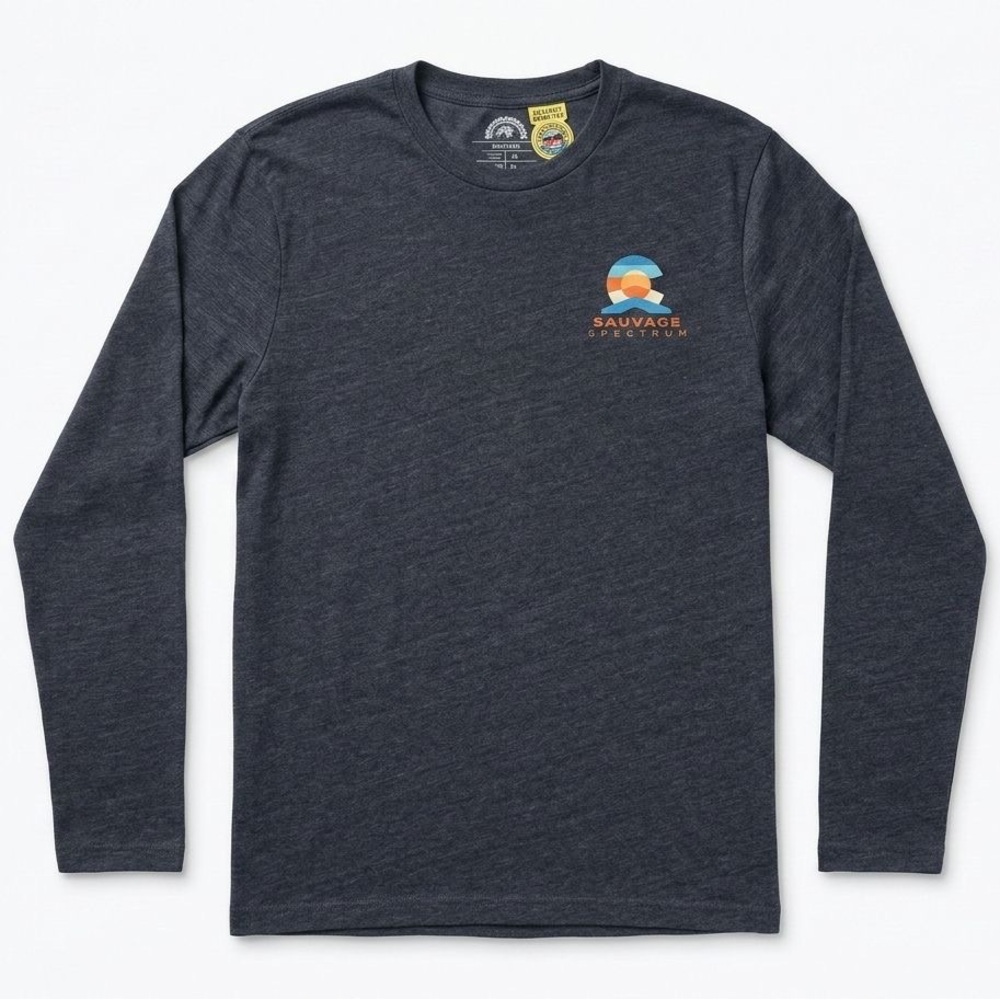 Sauvage Spectrum Men's Long Sleeve Tee - Charcoal-M